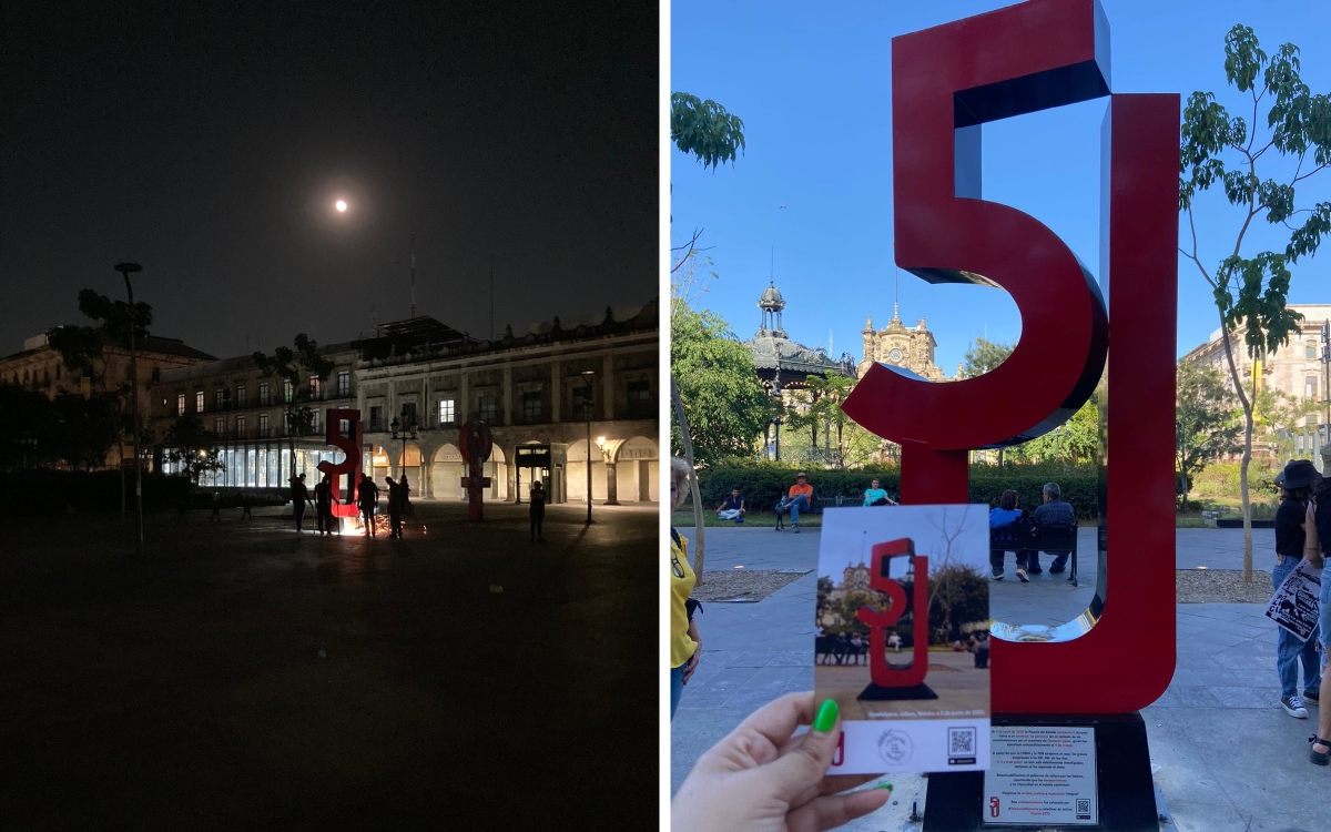 Retiran antimonumento de Halconazo Tapatío horas después de su instalación
