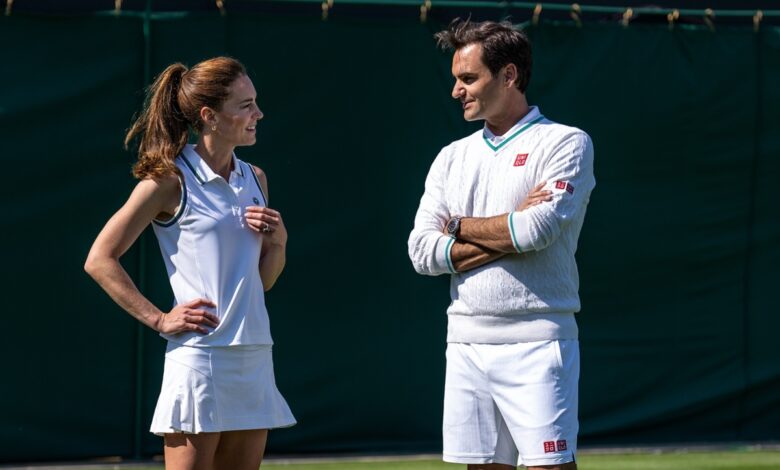 Roger Federer reta a la princesa Kate en Wimbledon
