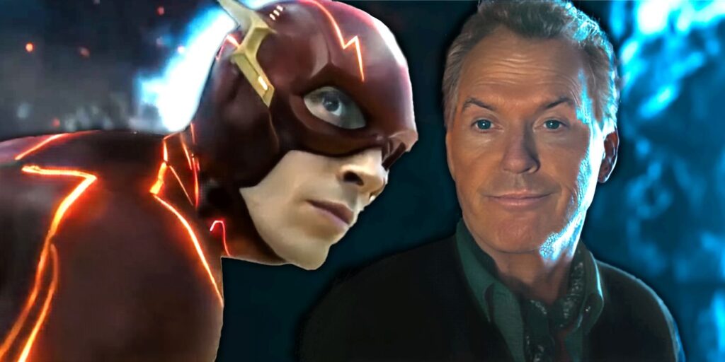 Michael Keaton Ezra Miller The Flash
