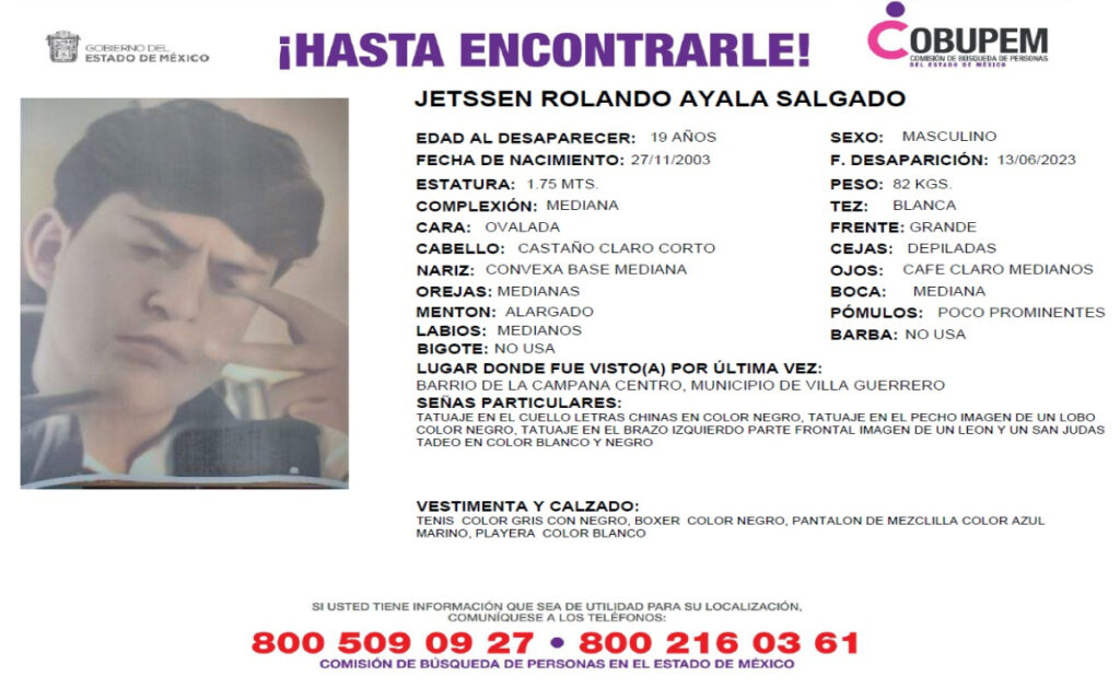 Sedena busca apoyo para localizar a hijo desaparecido de un militar