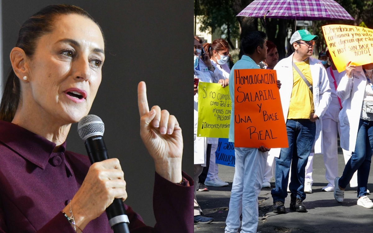 Sheinbaum asegura que cumplirá basificación a médicos capitalinos