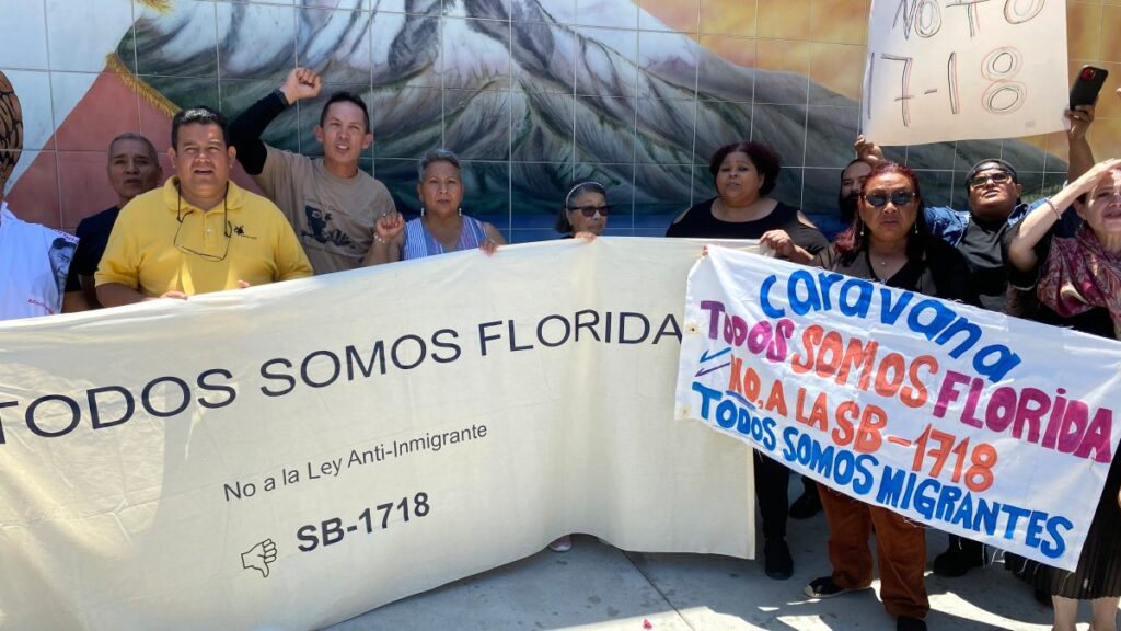 “Todos Somos Florida”: caravana parte desde Los Ángeles en apoyo a los inmigrantes de ese estado