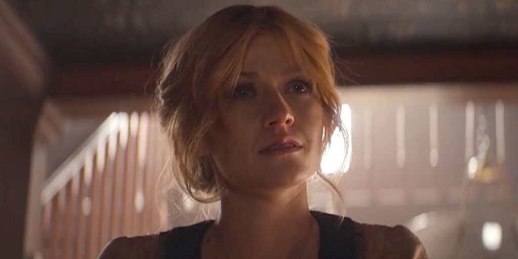 Abby Walker looking angry in Walker Independence season 1 episode 13