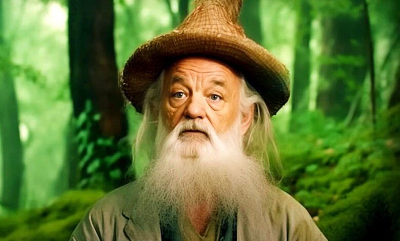 Bill Murray as Gandalf in LOTR Wes Anderson parody AI trailer