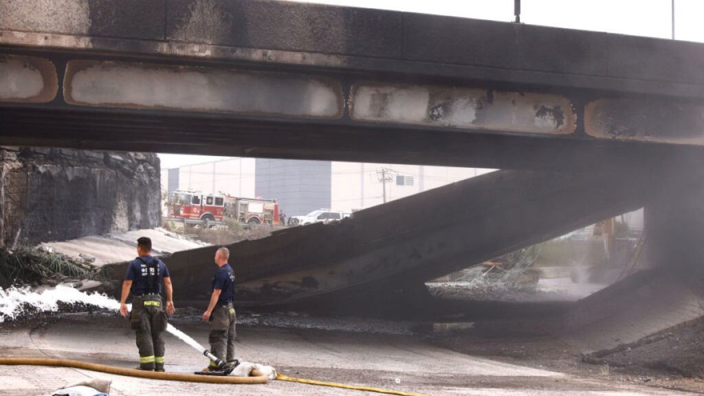 anuncian que el tramo de la I-95 que se desplomó será reabierto en dos semanas