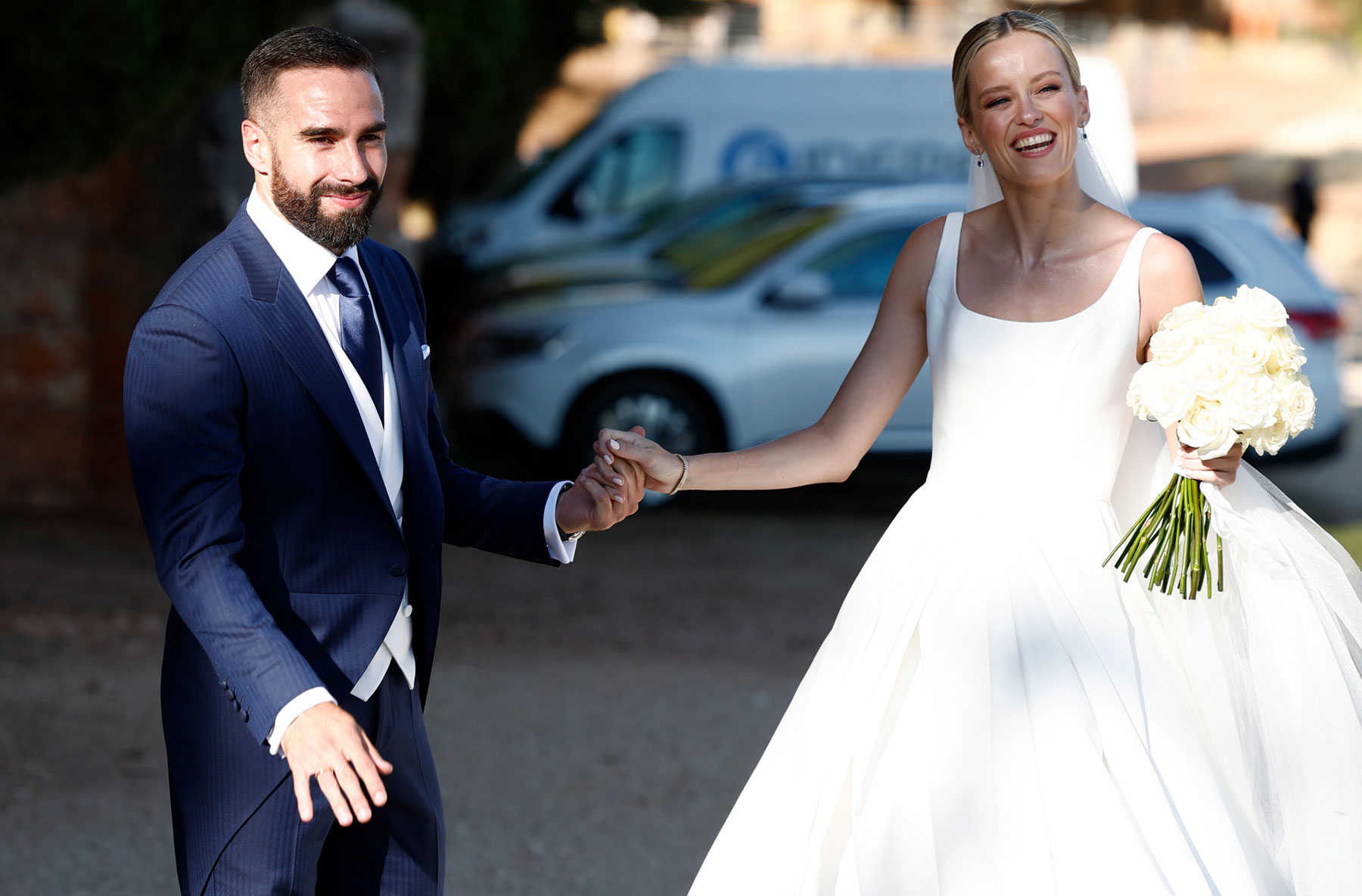 Dani Carvajal y Daphne Cañizares, el día de su boda / Gtres
