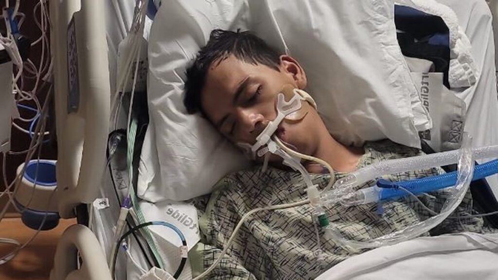 joven logra el sueño americano tras cruzar la frontera y termina en coma por COVID-19