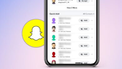 The Snapchat Quick Add screen showing mutual friends