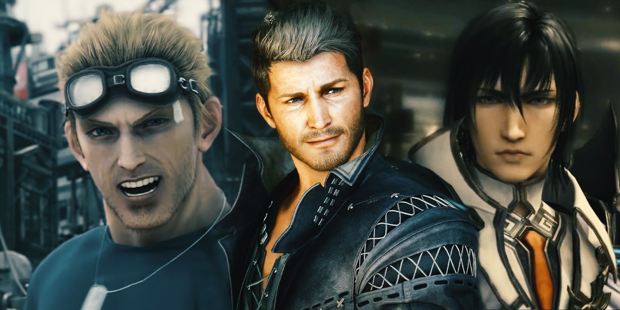 Cidolfus Telamon de FF16, Cid Highwind de FF7 y Raines de FF13