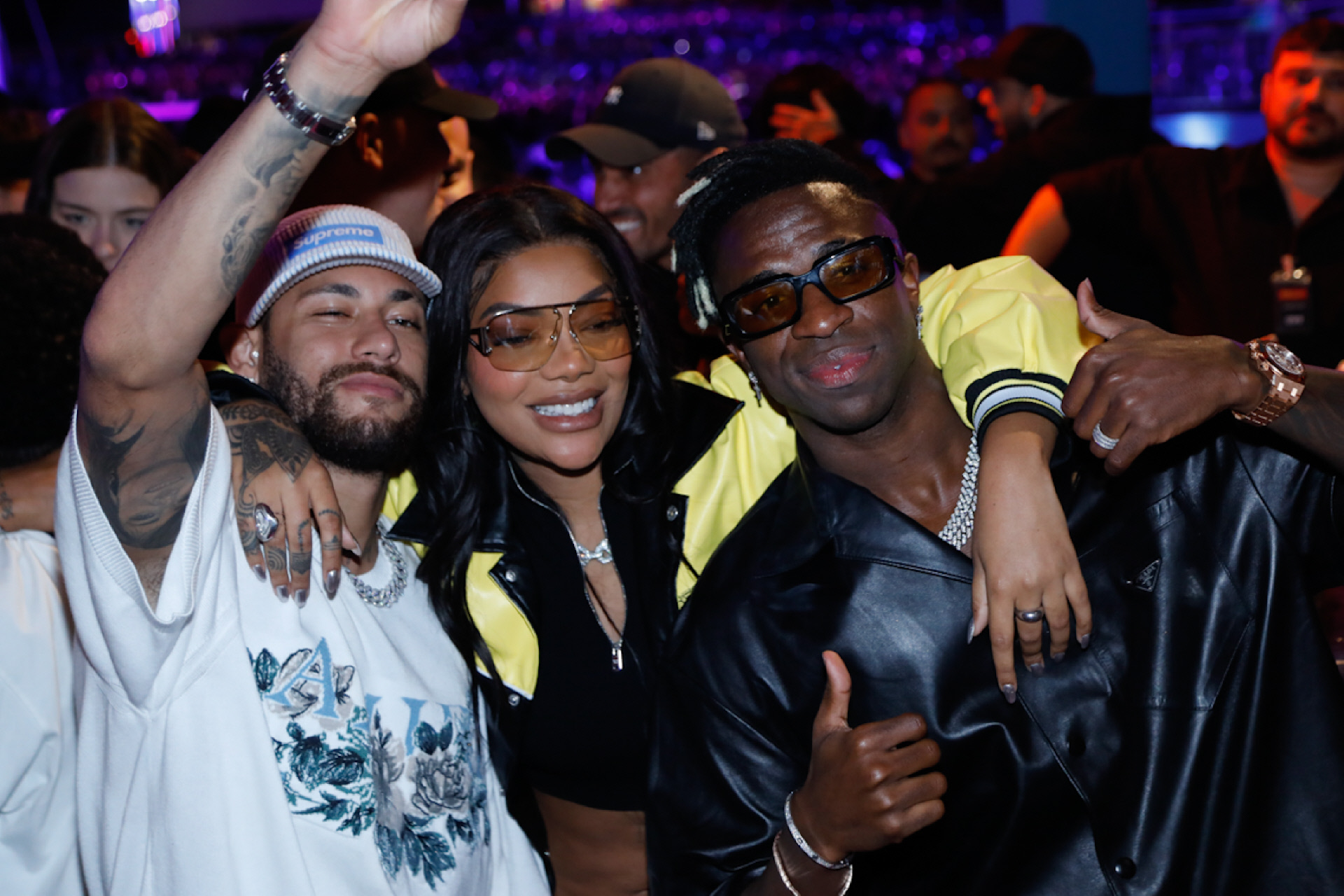 Neymar y Vinicius, de fiesta en Brasil