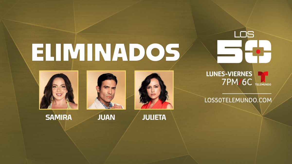 Así eliminaron a los tres primeros participantes del reality Los 50
