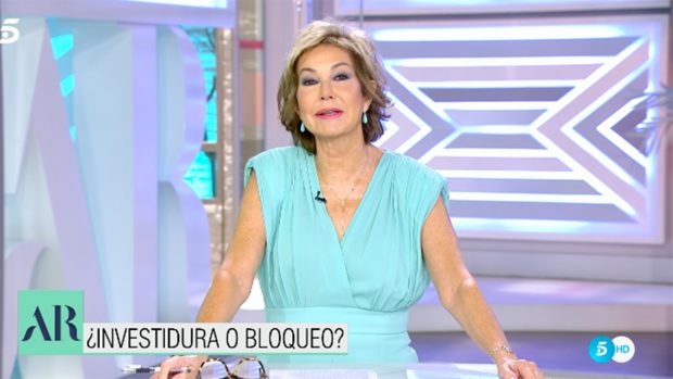 Ana Rosa Quintana en el programa que lleva su nombre / Telecinco