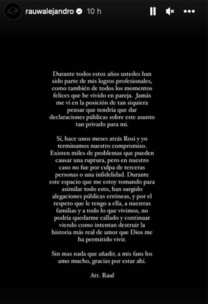 Storie de Rauw Alejandro / Redes sociales