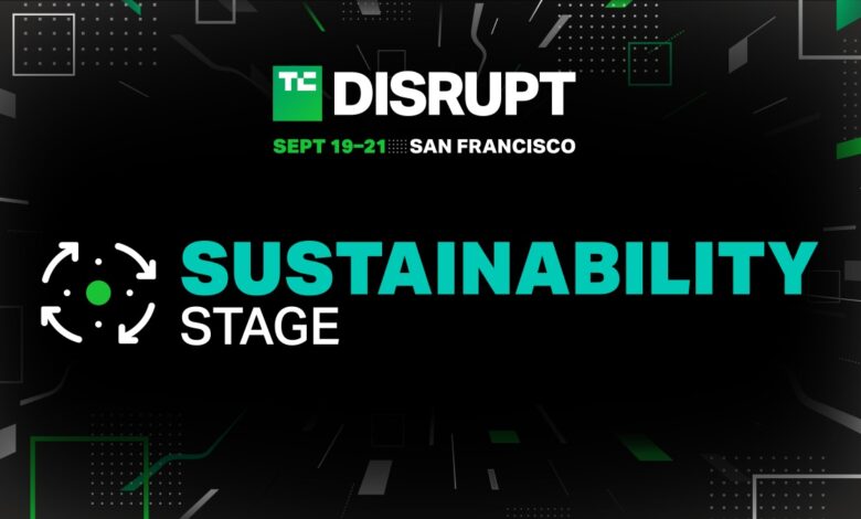Anuncio de la agenda de la etapa de sostenibilidad en TechCrunch Disrupt 2023