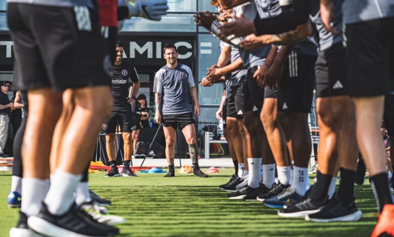 Así se vivió el primer entreno de Messi y Busquets con el Inter Miami
