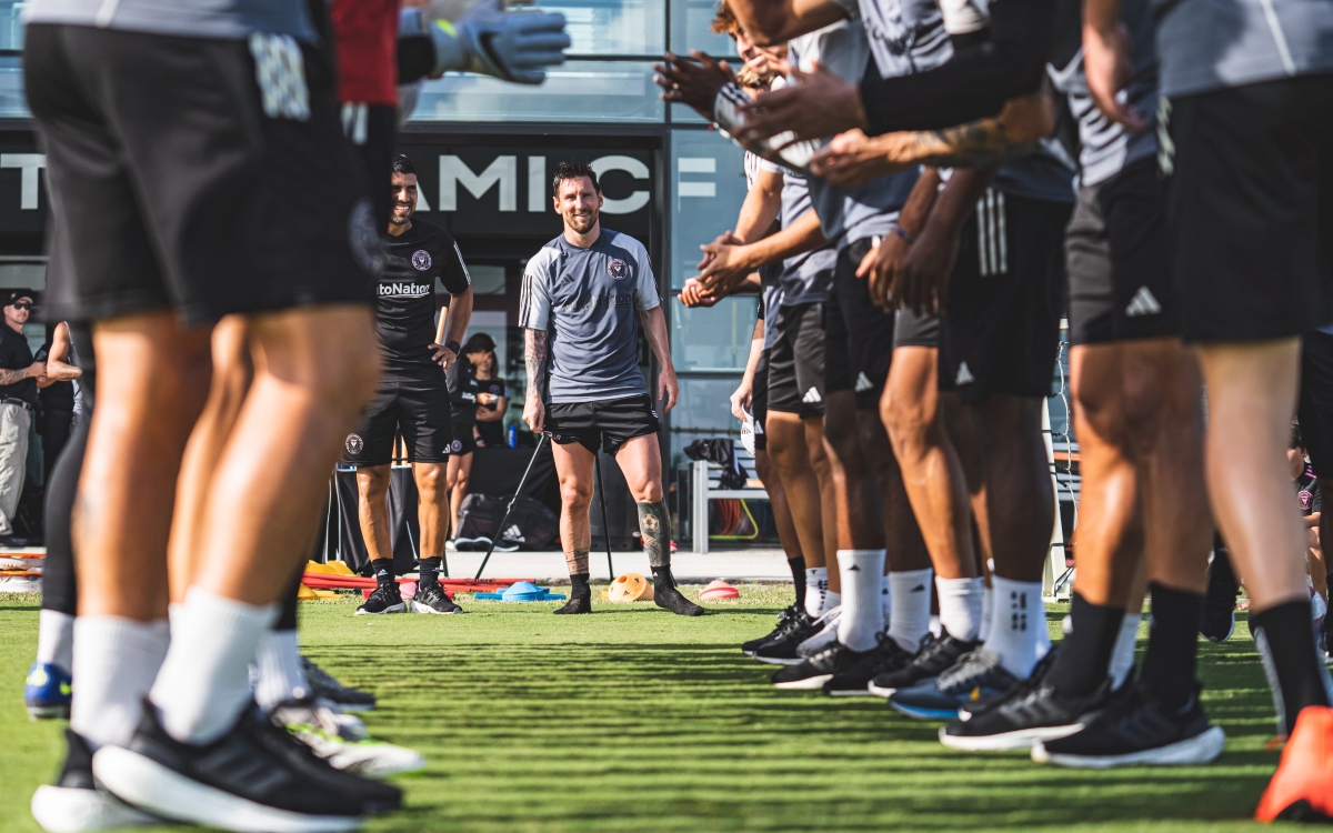 Así se vivió el primer entreno de Messi y Busquets con el Inter Miami