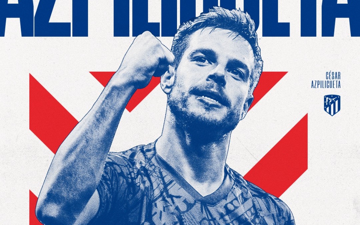 Atlético de Madrid confirma la llegada de César Azpilicueta