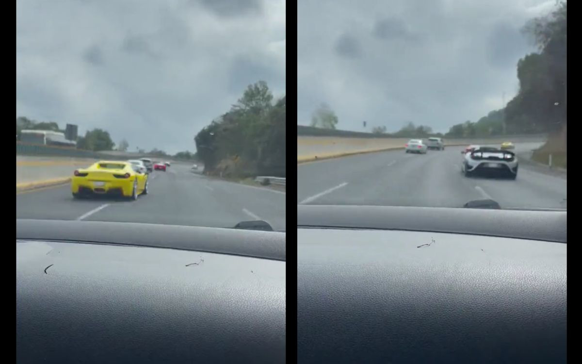 Autos de lujo usan la México-Cuernavaca como su pista de carreras