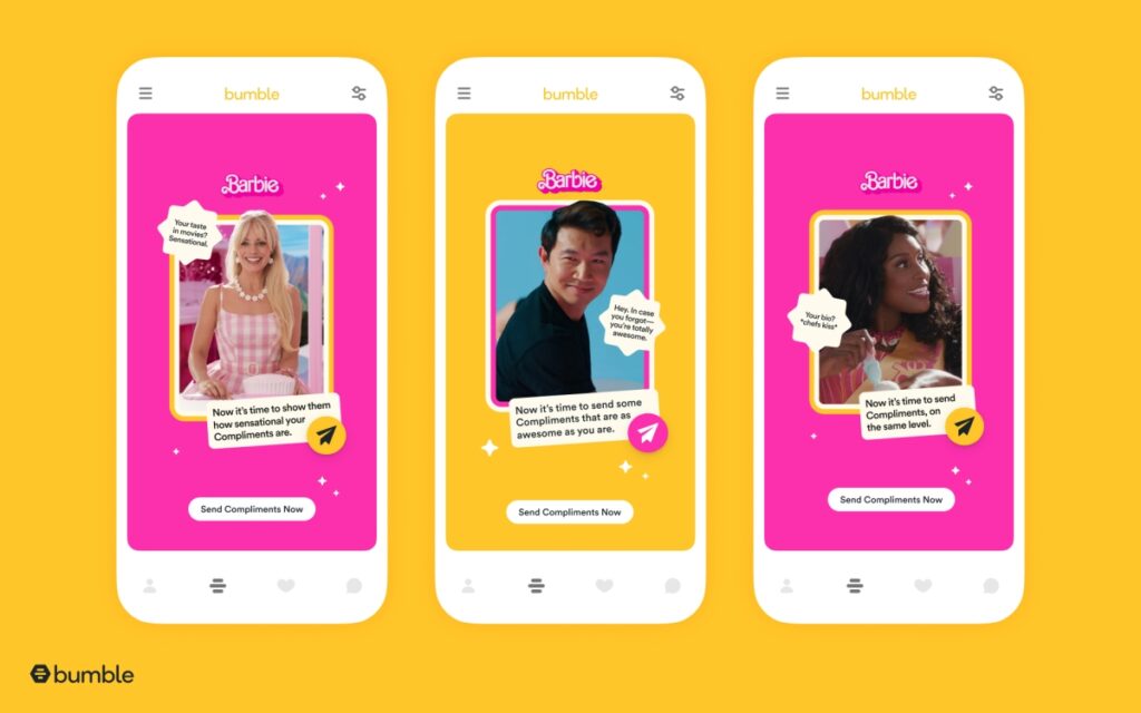 Barbie y Ken son tus entrenadores de citas en la función más nueva de Bumble