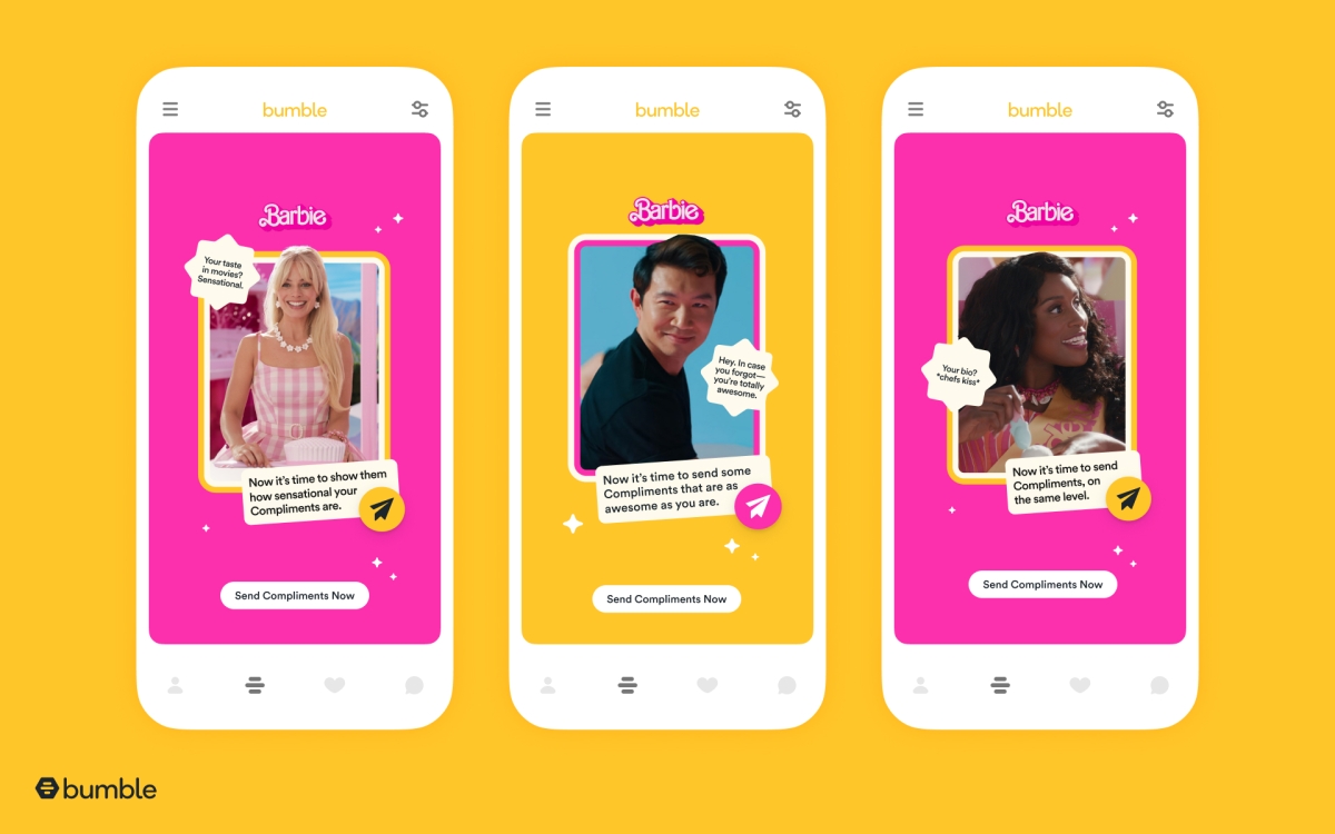 Barbie y Ken son tus entrenadores de citas en la función más nueva de Bumble