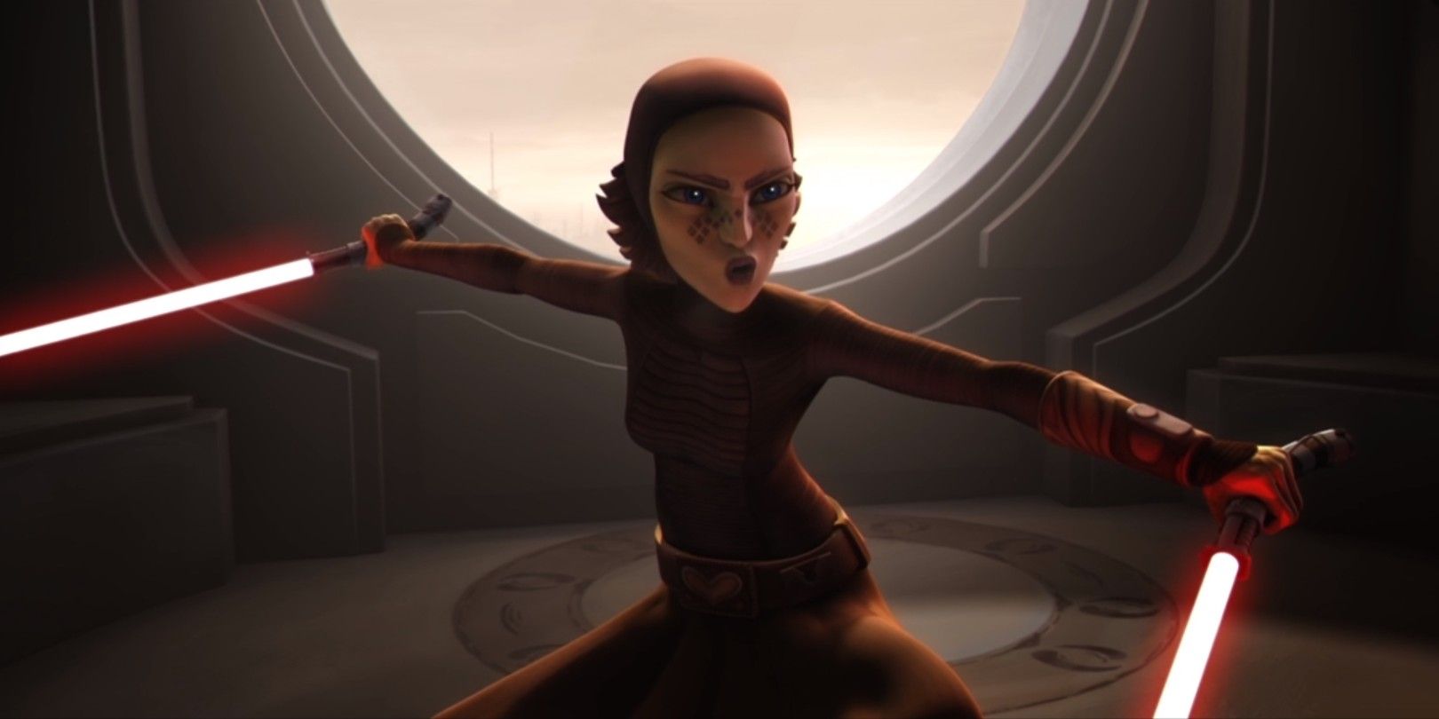 Barriss Offee maneja Force Lightning en un impresionante cosplay de Star Wars