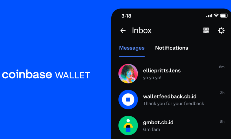 Coinbase Wallet lanza función de mensajería en cadena para que los usuarios puedan interactuar directamente en su plataforma