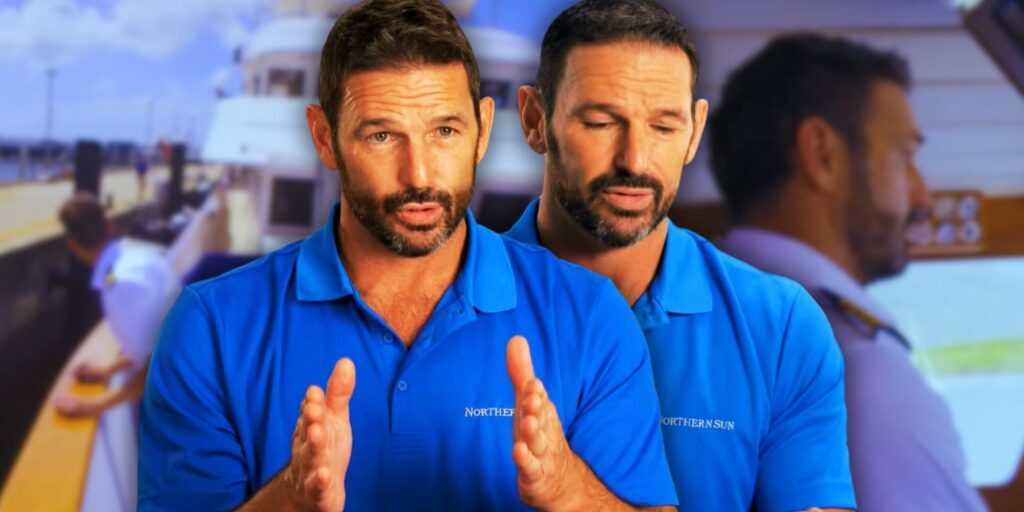 Debajo de la cubierta, el capitán de Down Under, Jason Chambers, amenaza con cancelar el fletamento