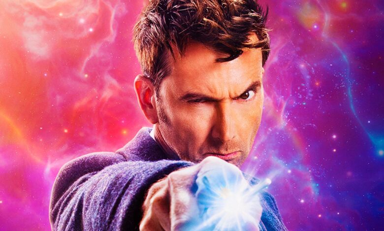 Doctor Who revela el regreso de David Tennant en un póster cósmicamente colorido: "¿Por qué regresó esta cara?"