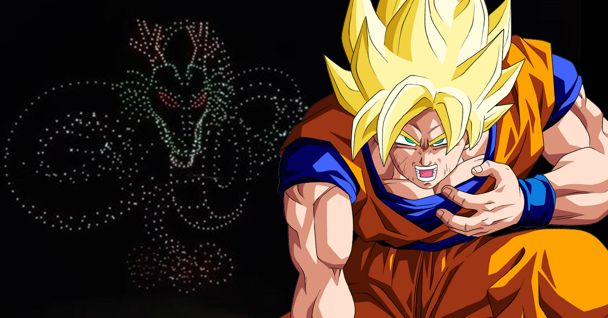 Dragon Ball invoca a Shenron y más en show oficial de drones