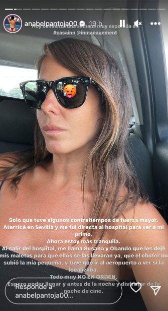 Anabel Pantoja y su accidentada visita a Kiko Rivera / Instagram