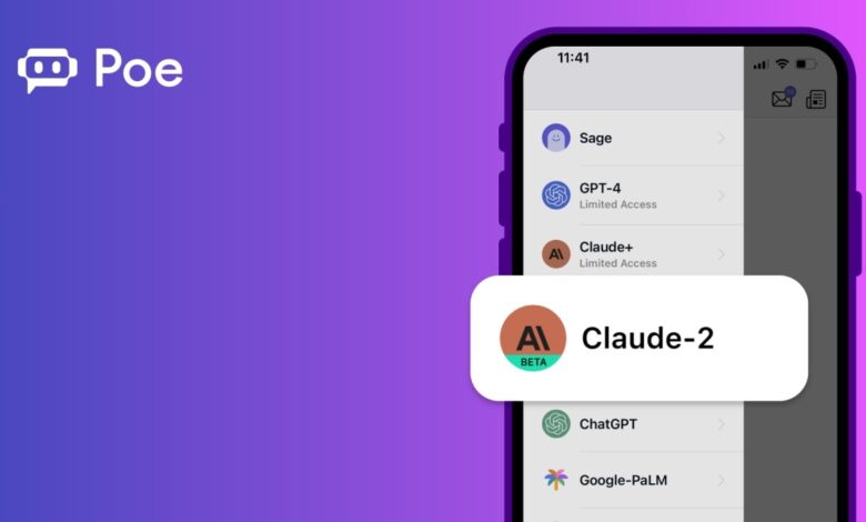 El chatbot Poe de Quora presenta una mejor ventana de contexto y compatibilidad con la carga de documentos