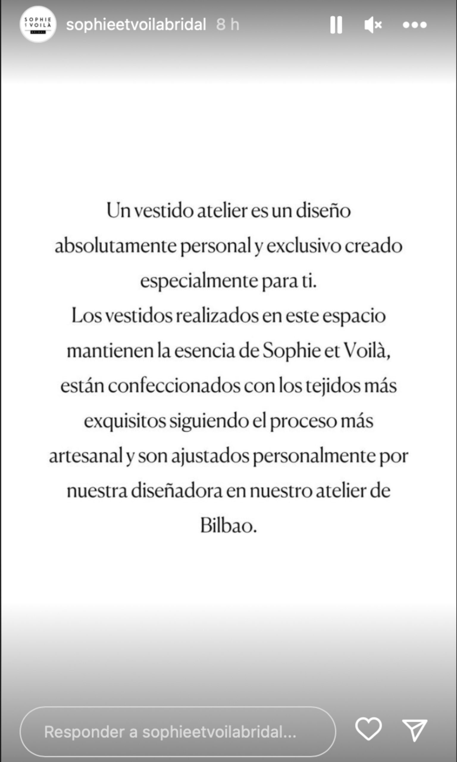 Mensaje de la firma 'Sophie et voilá'/ Instagram 