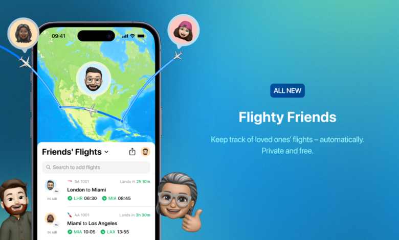 El rastreador de vuelos Flighty agrega una red social privada para rastrear los viajes de sus seres queridos