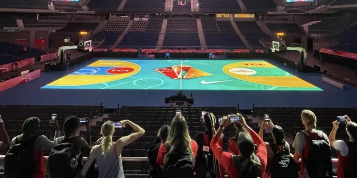 En esta espectacular cancha LED jugará España los cuartos de final