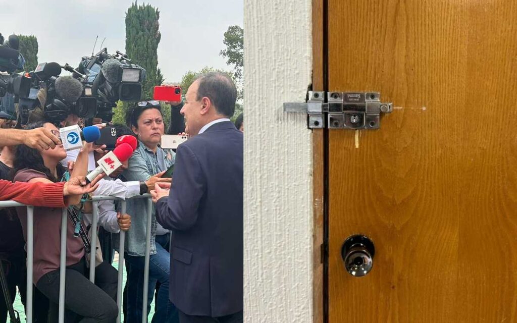 Encierran a reporteros en el INE... consejera pide investigar