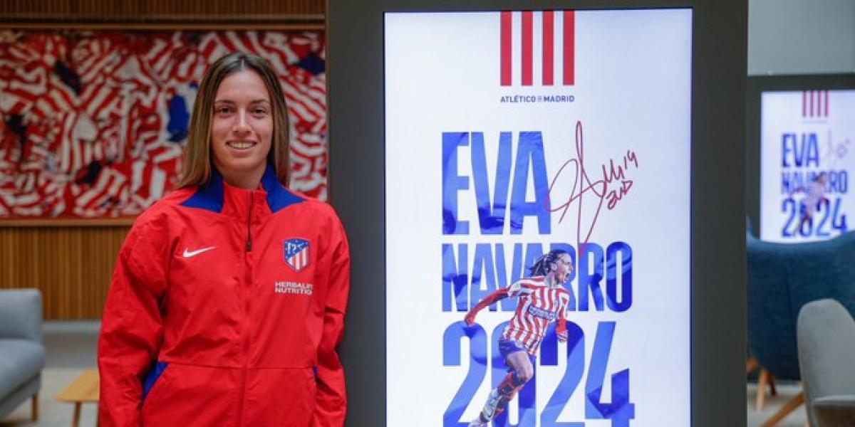 Eva Navarro renovó su contrato con el Atlético