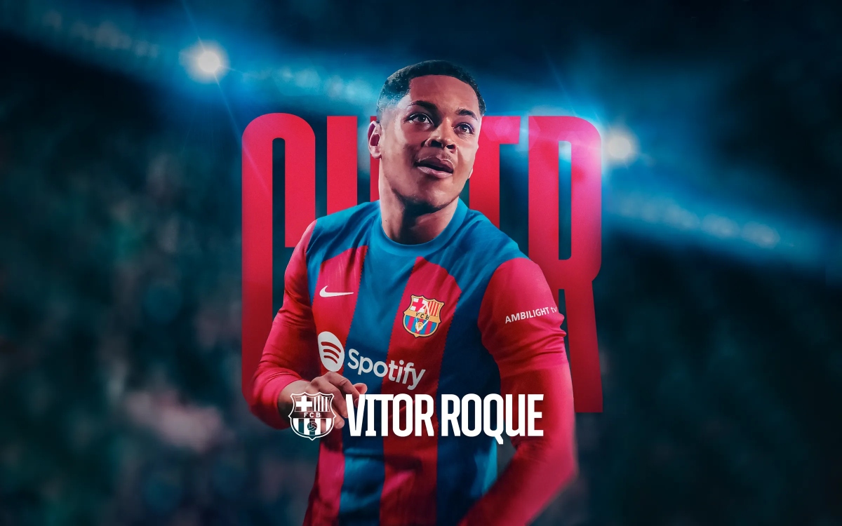 FC Barcelona ficha al brasileño Vitor Roque hasta 2031