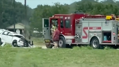 Familia de Texas en el hospital tras aparatoso accidente