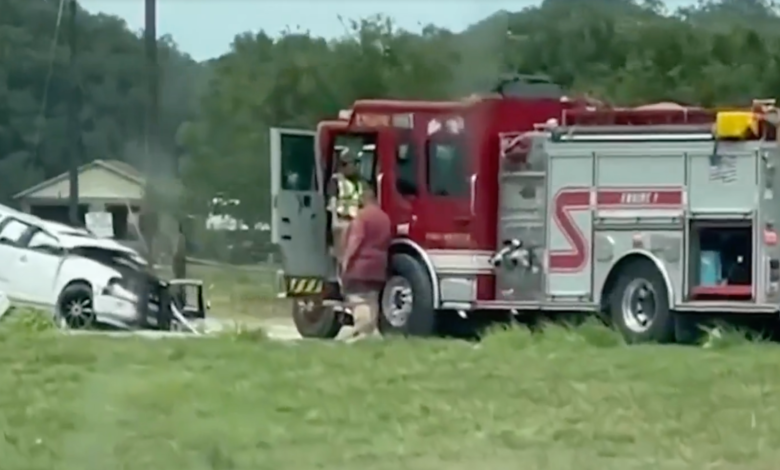 Familia de Texas en el hospital tras aparatoso accidente