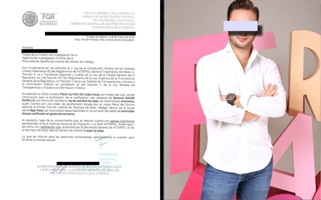 Gerardo Saade, nieto de Murillo Karam, contaba con ‘ficha roja’ de Interpol
