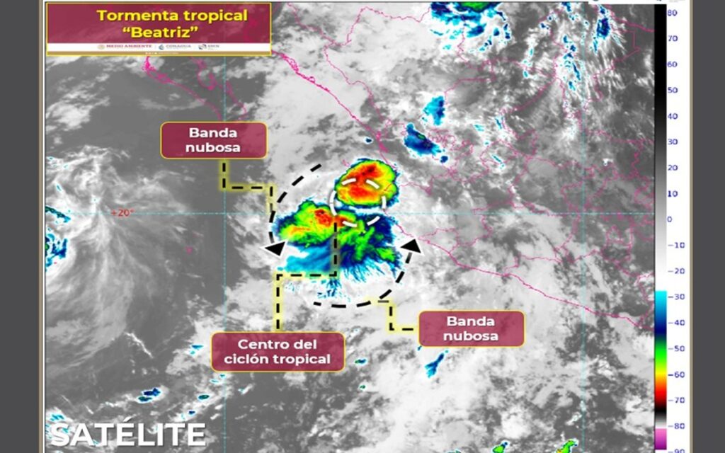 Huracán 'Beatriz' se degrada a tormenta tropical