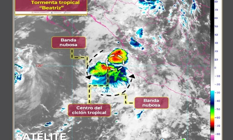 Huracán 'Beatriz' se degrada a tormenta tropical