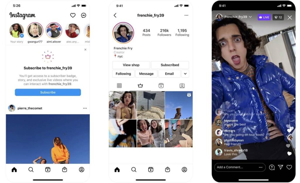 Instagram está lanzando suscripciones de creadores en Australia, Canadá, el Reino Unido y más