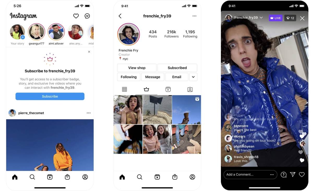 Instagram está lanzando suscripciones de creadores en Australia, Canadá, el Reino Unido y más