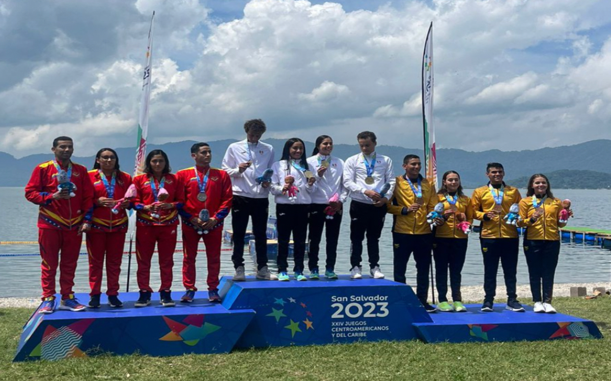 JCC San Salvador 2023: Se imponen nadadores mexicanos en el relevo mixto de aguas abiertas | Tuit