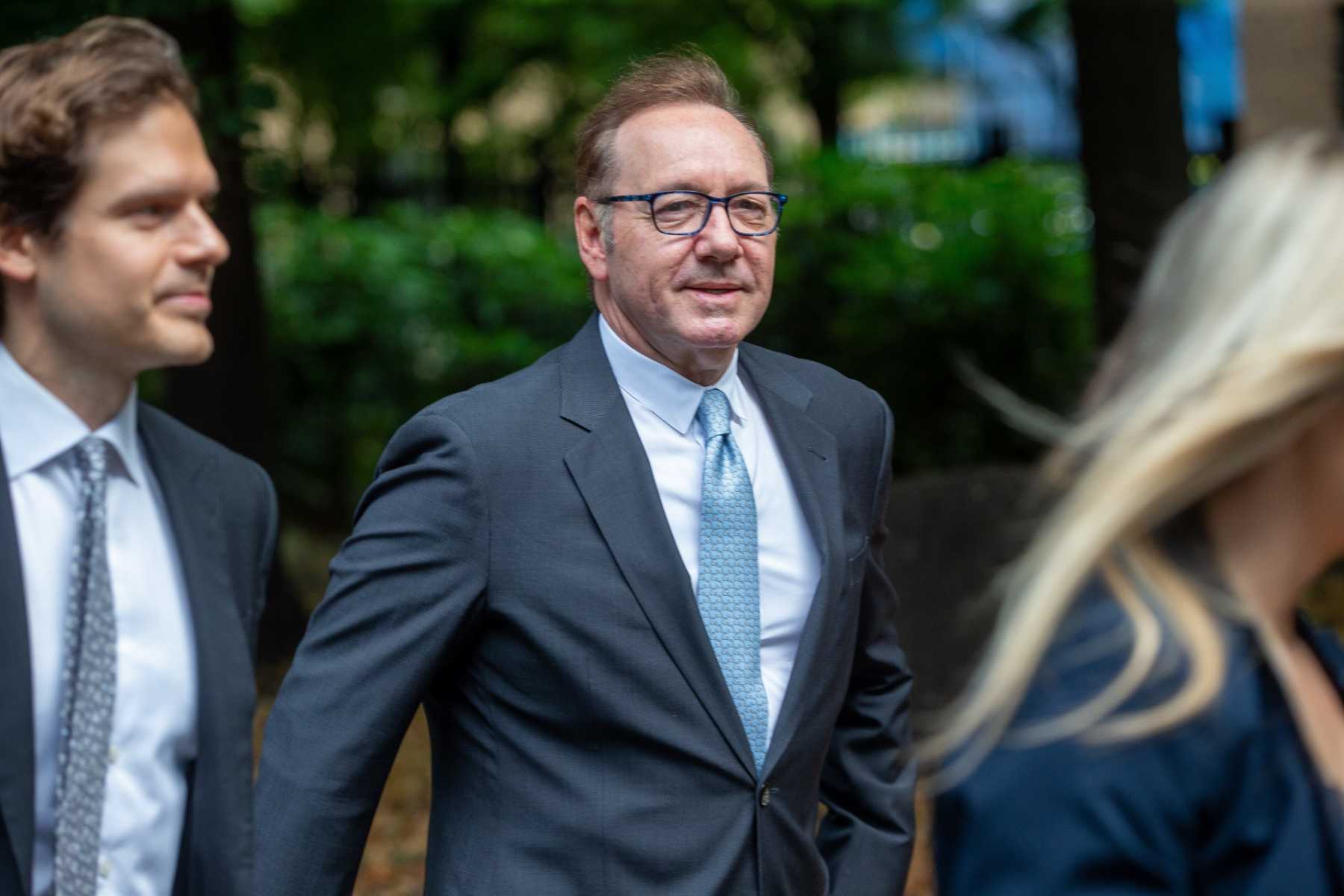 Kevin Spacey a su llegada al juzgado / Gtres