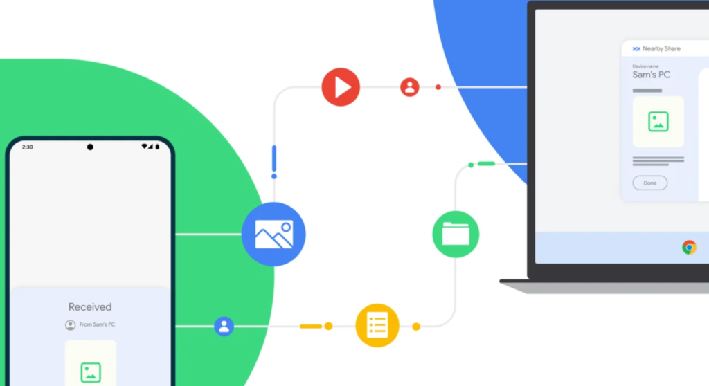 La aplicación Near Share para Windows de Google ya está oficialmente disponible
