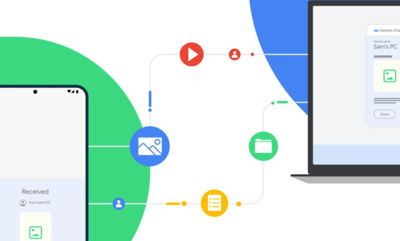 La aplicación Near Share para Windows de Google ya está oficialmente disponible