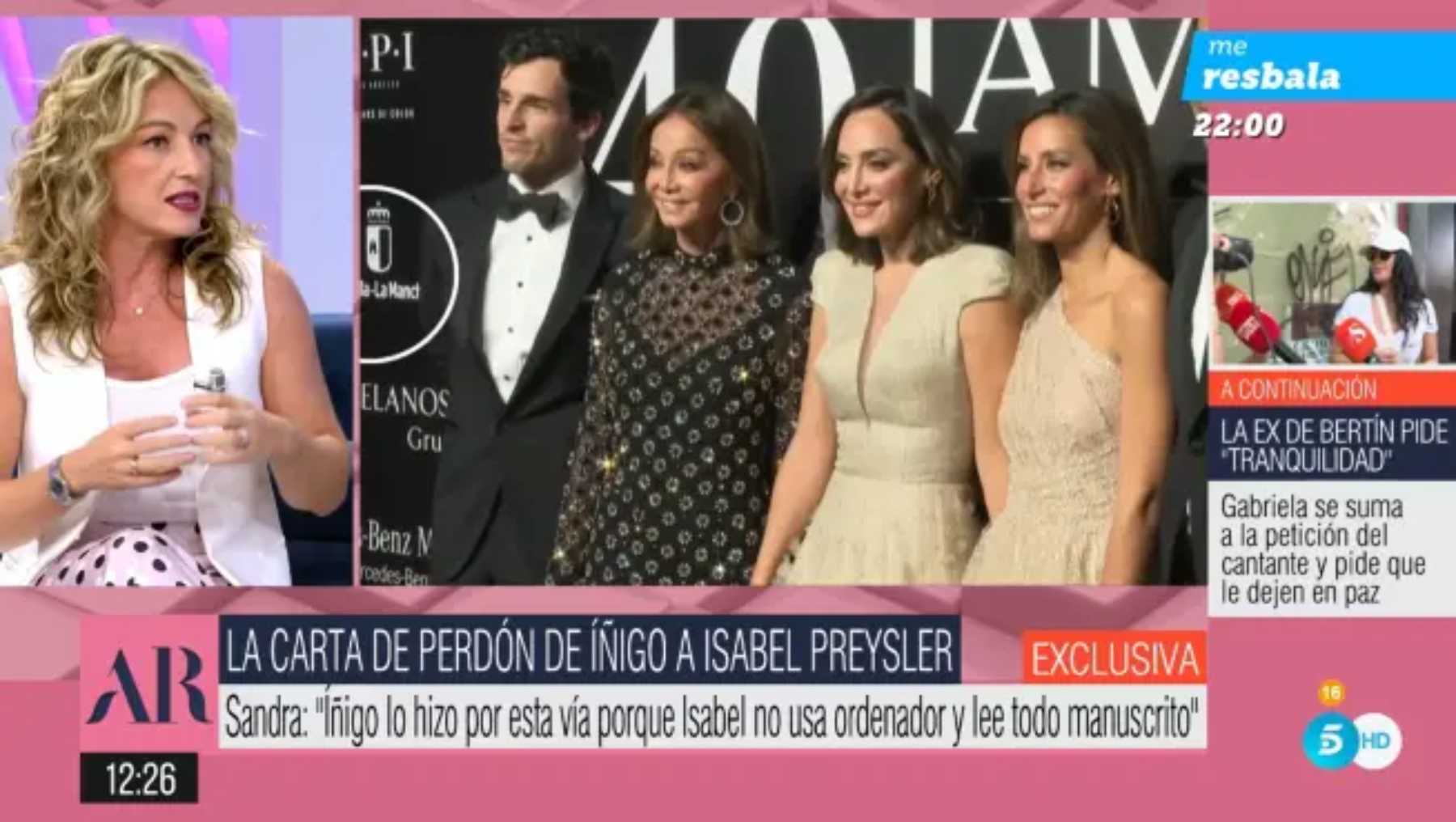 Sandra Aladro en 'El Programa de Ana Rosa' / Gtres