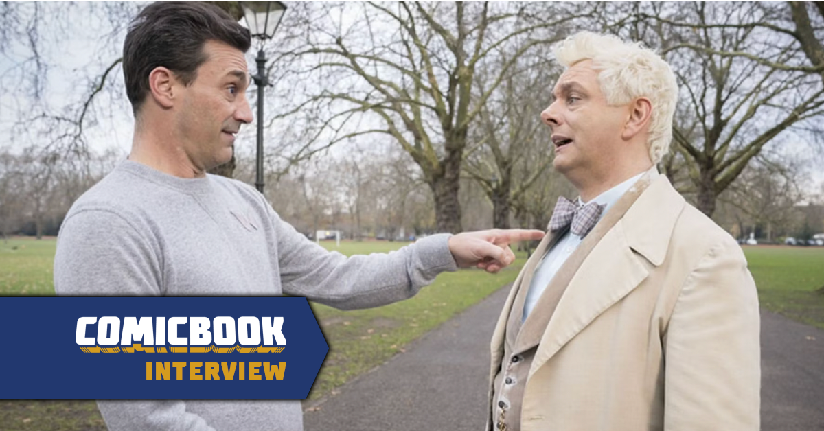 La estrella de Good Omens, Michael Sheen, se burla del papel más importante de Jon Hamm en la temporada 2 (exclusivo)